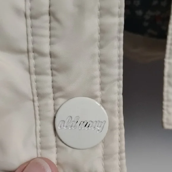 *RARE* 90s Y2K Vintage Old Navy Striped Chevron/Floral Reversible Puffer Vest - Picture 4 of 16